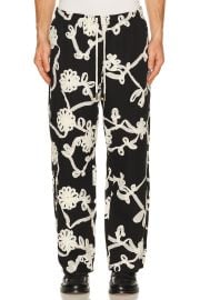Floral Ribbon Ankle Pant at Revolve