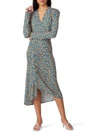 Floral Ruched Dress by Atlein for 175 Rent the Runway at Rent the Runway