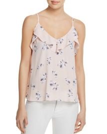 Floral Ruffle V-Neck Cami by Aqua at Bloomingdales