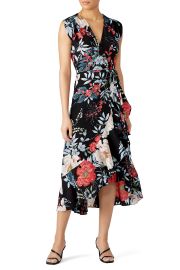 WornOnTV: Cecilia’s black floral wrap dress on Good Morning America ...