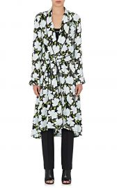 Floral Satin Robe Coat by Off White c/o Virgil Abloh at Barneys