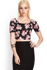 Floral Scuba Top at Forever 21