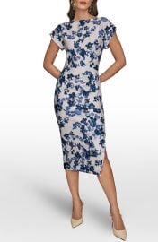 Floral Sheath Midi Dress at Nordstrom