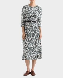 Floral Sheath Midi-Dress at Neiman Marcus