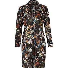 Floral Shirt Dress at River Island