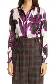 Floral Silk Blouse at Nordstrom