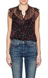 Floral Silk Georgette Blouse by Barneys New York at Barneys