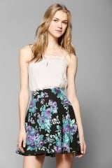 Floral Skater Skirt at Urban Outfitters