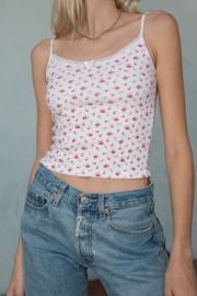 Floral Skyler Tank at Brandy Melville