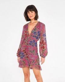 Floral Sparkle Mini Dress  at Farm Rio