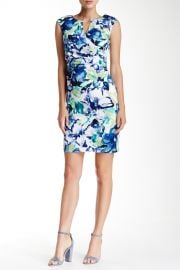 Floral Split Neck Dress at Nordstrom Rack