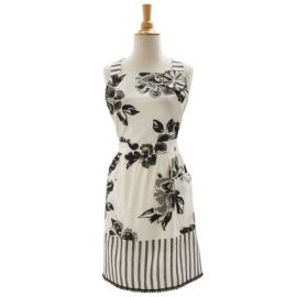 Floral Striped Vintage Inspired Kitchen Apron at Sur La Table