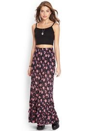 Floral Tiered Maxi Skirt at Forever 21