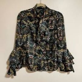 Floral Top at Mercari