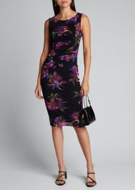 Floral Tulle Mesh Tank Dress by Fuzzi at Bergdorf Goodman