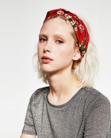 Floral Turban Hairband at Zara