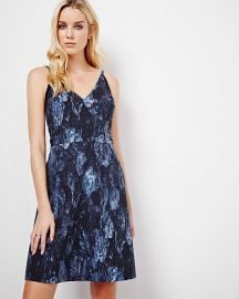 Floral V-Neck Fit And Flare Dress at RW&CO.