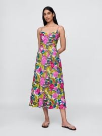 Floral V-Neck Maxi Dress Gap at GAP
