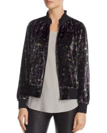 Floral Velvet Bomber Jacket at Bloomingdales