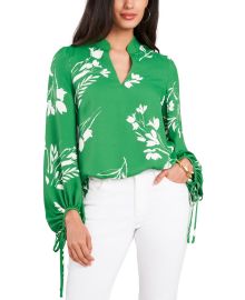 Floral Whispers Tie-Sleeve Blouse at Macys