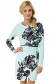 Floral belted envelope dress at Teeze Me