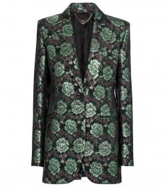 Floral brocade blazer at Mytheresa