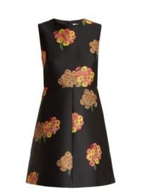 Floral-brocade mini dress at Matches