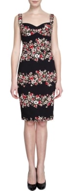 Floral bustier dress by Dolce and Gabbana at Barneys