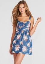 Floral chambray dress at Delias at Delias