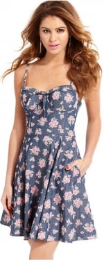 Floral chambray dress by Jessica Simpson at Macys