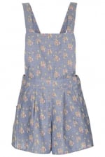 Floral chambray playsuit from Topshop at Topshop