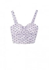 Floral cinched bandeau at Delias