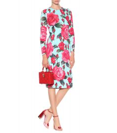 Floral crêpe dress at Mytheresa