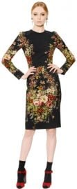 Floral dress by Dolce and Gabbana at Luisaviaroma