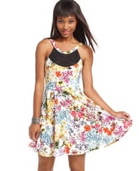 Floral dress by Material Girl at Macys