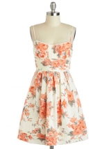 Floral flared dress at Modcloth at Modcloth