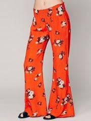 Floral hippie pants at Free People