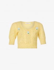 Floral-intarsia knitted jumper at Selfridges