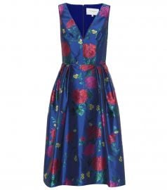 Floral jacquard dress at Mytheresa