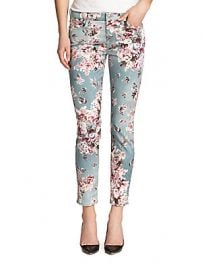 Floral jeans by 7 for all Mankind at Saks Off 5th