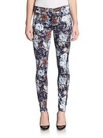 Floral jeans by 7 for all Mankind at Saks Off 5th