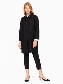 Floral lace trim coat at Kate Spade