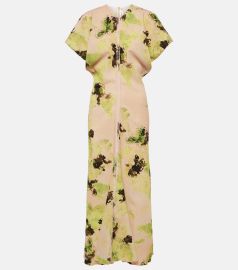 Floral midi dress in multicoloured - Victoria Beckham at Mytheresa