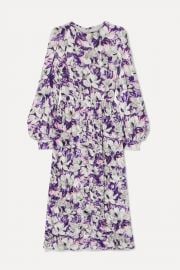 Floral-print Crushed-Velvet Midi Dress by Runway Marc Jacobs at Net A Porter