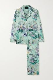 Floral-print Silk-Satin Pajama Set by Meng at Net A Porter