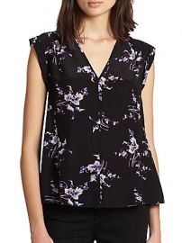 Floral print blouse by Rebecca Taylor at Saks Off 5th