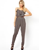 Floral print jumpsuit at Asos