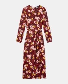 Floral print long dress The Kooples US at The Kooples