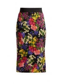 Floral-print silk-blend skirt at Matches