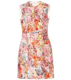 Floral-printed silk-blend dress at Mytheresa